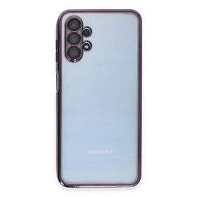Newface Samsung Galaxy A13 4G Razer Lensli Silikon - Mor Kılıf
