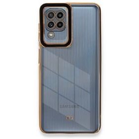 Newface Samsung Galaxy A22 Liva Lens Silikon - Siyah Kılıf