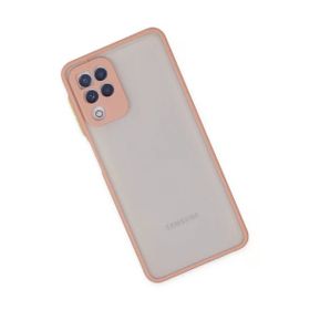 Newface Samsung Galaxy A22 Montreal Silikon Kapak Pembe Cep Telefonu Kılıfı