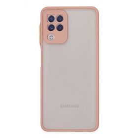 Newface Samsung Galaxy A22 Montreal Silikon Kapak Pembe Cep Telefonu Kılıfı