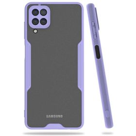 Newface Samsung Galaxy A22 Platin Silikon Lila Cep Telefonu Kılıfı