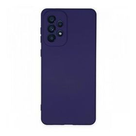 Newface Samsung Galaxy A23 4G Nano İçi Kadife Silikon Mor Cep Telefonu Kılıfı