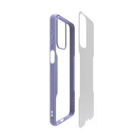 Newface Samsung Galaxy A23 4G Platin Silikon - Kırmızı Kılıf