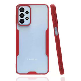 Newface Samsung Galaxy A23 4G Platin Silikon - Kırmızı Kılıf