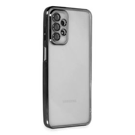 Newface Samsung Galaxy A23 4G Razer Lensli Silikon Siyah Cep Telefonu Kılıfı