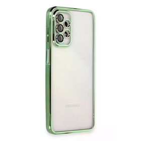 Newface Samsung Galaxy A23 4G Razer Lensli Silikon - Yeşil Kılıf