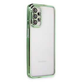 Newface Samsung Galaxy A23 4G Razer Lensli Silikon - Yeşil Kılıf
