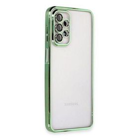 Newface Samsung Galaxy A23 4G Razer Lensli Silikon - Yeşil Kılıf