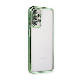 Newface Samsung Galaxy A23 4G Razer Lensli Silikon - Yeşil Kılıf