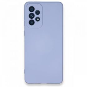 Newface Samsung Galaxy A33 5G Nano İçi Kadife Silikon Lila Cep Telefonu Kılıfı