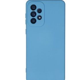 Newface Samsung Galaxy A33 5G Nano İçi Kadife Silikon Mavi Cep Telefonu Kılıfı