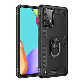 Newface Samsung Galaxy A33 5G Sofya Yüzüklü Silikon Kapak Siyah Cep Telefonu Kılıfı