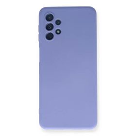 Newface Samsung Galaxy A52 Nano İçi Kadife Silikon Lila Cep Telefonu Kılıfı