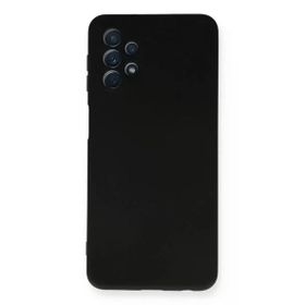 Newface Samsung Galaxy A52 Nano İçi Kadife Silikon Siyah Cep Telefonu Kılıfı