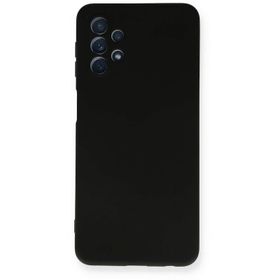 Newface Samsung Galaxy A52 Nano İçi Kadife Silikon Siyah Cep Telefonu Kılıfı