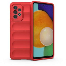 Newface Samsung Galaxy A52 Optimum Silikon Kırmızı Cep Telefonu Kılıfı