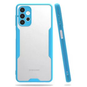 Newface Samsung Galaxy A52 Platin Silikon Mavi Cep Telefonu Kılıfı