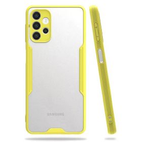 Newface Samsung Galaxy A52 Platin Silikon Sarı Cep Telefonu Kılıfı
