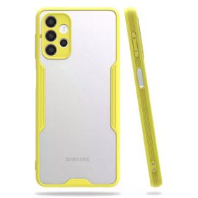 Newface Samsung Galaxy A52 Platin Silikon Sarı Cep Telefonu Kılıfı
