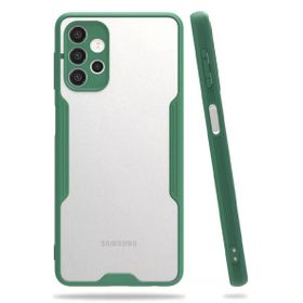 Newface Samsung Galaxy A52 Platin Silikon Yeşil Cep Telefonu Kılıfı