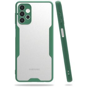Newface Samsung Galaxy A52 Platin Silikon Yeşil Cep Telefonu Kılıfı