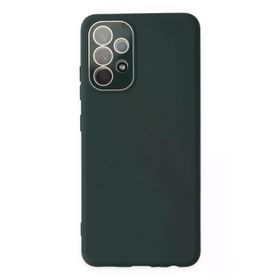 Newface Samsung Galaxy A53 5G Lansman Glass Kapak Koyu Yeşil Cep Telefonu Kılıfı