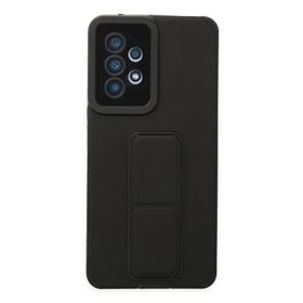 Newface Samsung Galaxy A53 5G Mega Standlı Silikon Siyah Cep Telefonu Kılıfı