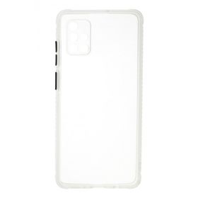Newface Samsung Galaxy A71 Miami Şeffaf Silikon Şeffaf Cep Telefonu Kılıfı