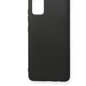Newface Samsung Galaxy A71 Nano İçi Kadife Silikon Siyah Cep Telefonu Kılıfı