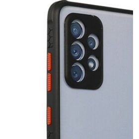 Newface Samsung Galaxy A72 Miami Şeffaf Silikon Siyah Cep Telefonu Kılıfı
