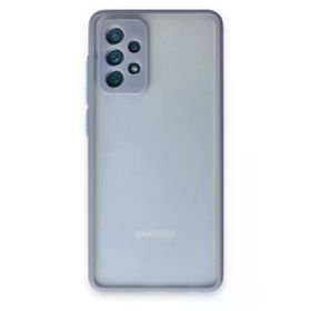 Newface Samsung Galaxy A72 Montreal Silikon Kapak Gri Cep Telefonu Kılıfı