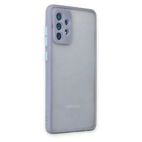 Newface Samsung Galaxy A72 Montreal Silikon Kapak Gri Cep Telefonu Kılıfı
