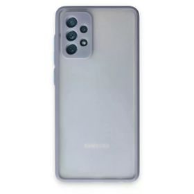 Newface Samsung Galaxy A72 Montreal Silikon Kapak Gri Cep Telefonu Kılıfı