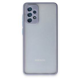 Newface Samsung Galaxy A72 Montreal Silikon Kapak Gri Cep Telefonu Kılıfı