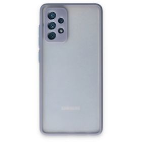 Newface Samsung Galaxy A72 Montreal Silikon Kapak Gri Cep Telefonu Kılıfı