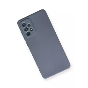 Newface Samsung Galaxy A72 Nano İçi Kadife Silikon Gri Cep Telefonu Kılıfı