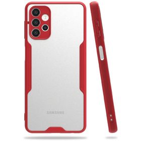 Newface Samsung Galaxy A72 Platin Silikon Kırmızı Cep Telefonu Kılıfı