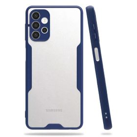 Newface Samsung Galaxy A72 Platin Silikon Lacivert Cep Telefonu Kılıfı