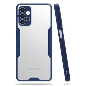 Newface Samsung Galaxy A72 Platin Silikon Lacivert Cep Telefonu Kılıfı