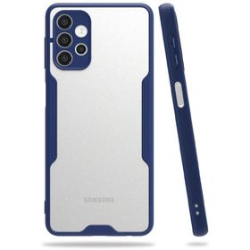 Newface Samsung Galaxy A72 Platin Silikon Lacivert Cep Telefonu Kılıfı