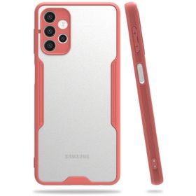 Newface Samsung Galaxy A72 Platin Silikon Pembe Cep Telefonu Kılıfı