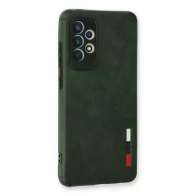 Newface Samsung Galaxy A73 5G Loop Deri Silikon Yeşil Cep Telefonu Kılıfı