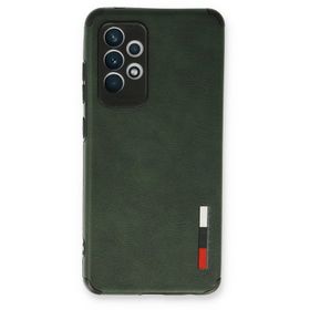 Newface Samsung Galaxy A73 5G Loop Deri Silikon Yeşil Cep Telefonu Kılıfı
