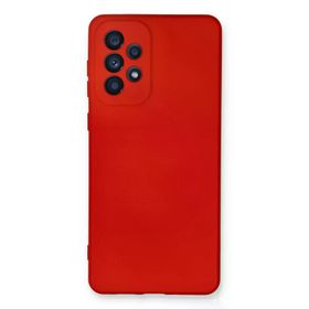 Newface Samsung Galaxy A73 5G Nano İçi Kadife Silikon Kırmızı Cep Telefonu Kılıfı