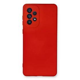 Newface Samsung Galaxy A73 5G Nano İçi Kadife Silikon Kırmızı Cep Telefonu Kılıfı