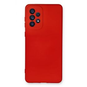 Newface Samsung Galaxy A73 5G Nano İçi Kadife Silikon Kırmızı Cep Telefonu Kılıfı