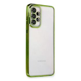 Newface Samsung Galaxy A73 5G Razer Lensli Silikon Yeşil Cep Telefonu Kılıfı