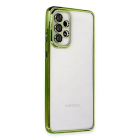 Newface Samsung Galaxy A73 5G Razer Lensli Silikon Yeşil Cep Telefonu Kılıfı