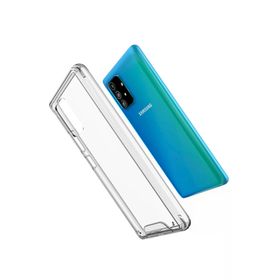 Newface Samsung Galaxy A91 / S10 Lite Lüx Şeffaf Silikon Cep Telefonu Kılıfı