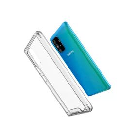 Newface Samsung Galaxy A91 / S10 Lite Lüx Şeffaf Silikon Cep Telefonu Kılıfı